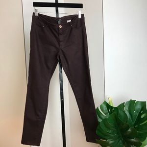 H&M Burgundy skinny jeans